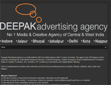 Tablet Screenshot of deepakadvertising.com